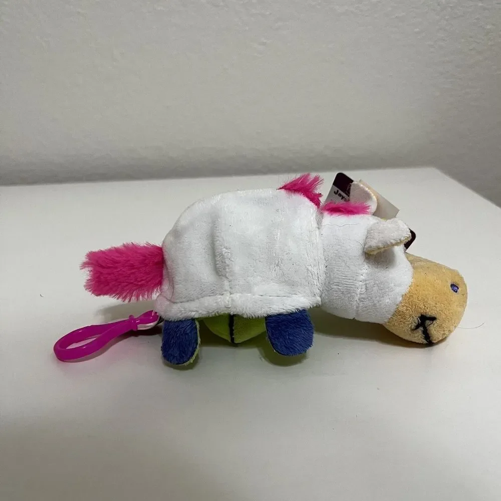 FlipaZoo Mini Persephone Unicorn to Imogen Dragon Clip On Keychain 5 in NWT